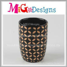 Taza de cerámica de alta calidad Copa de venta superior de diseño dorado